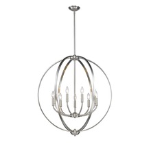  3167-9 PW - Colson PW 9 Light Chandelier in Pewter